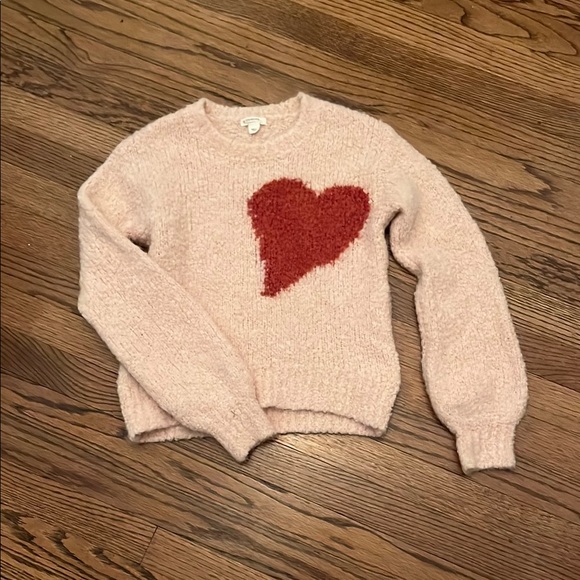Crewcuts Other - Girl’s Pink Heart Sweater